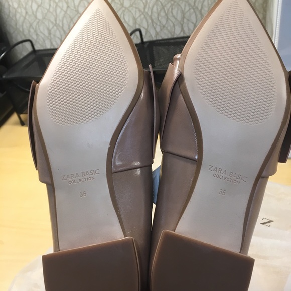Zara nude colored flats with bow detail — HP - Picture 6 of 6